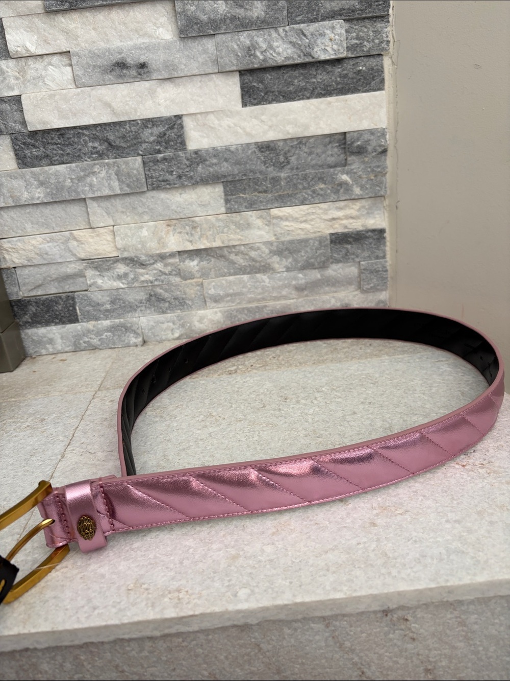 Kurt Geiger London Quilted Leather belt brand new with tags
